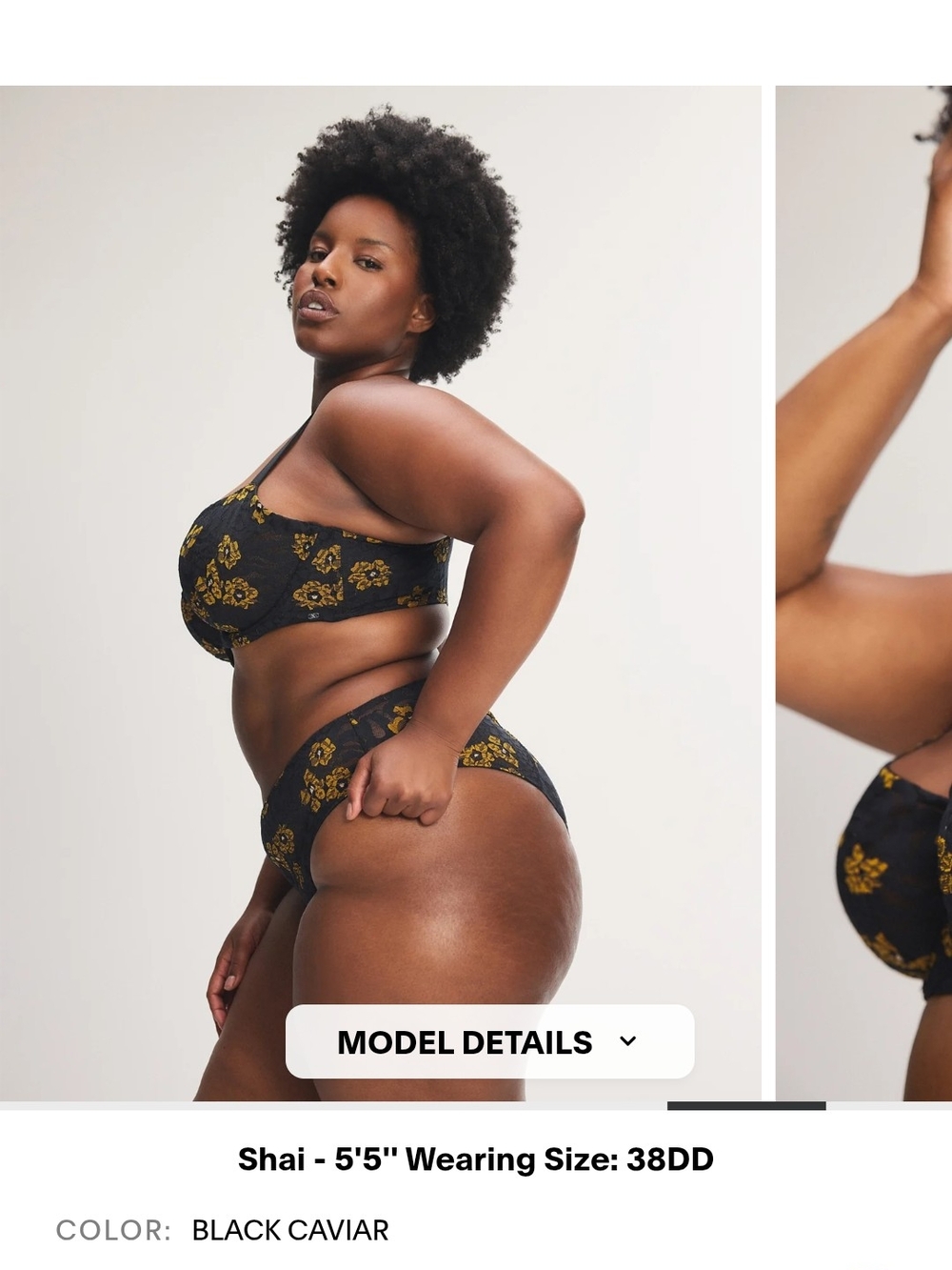 Savage X Fenty Feline Floral Unlined Balconette Bra & Cheeky Panty Set - Picture 7 of 14
